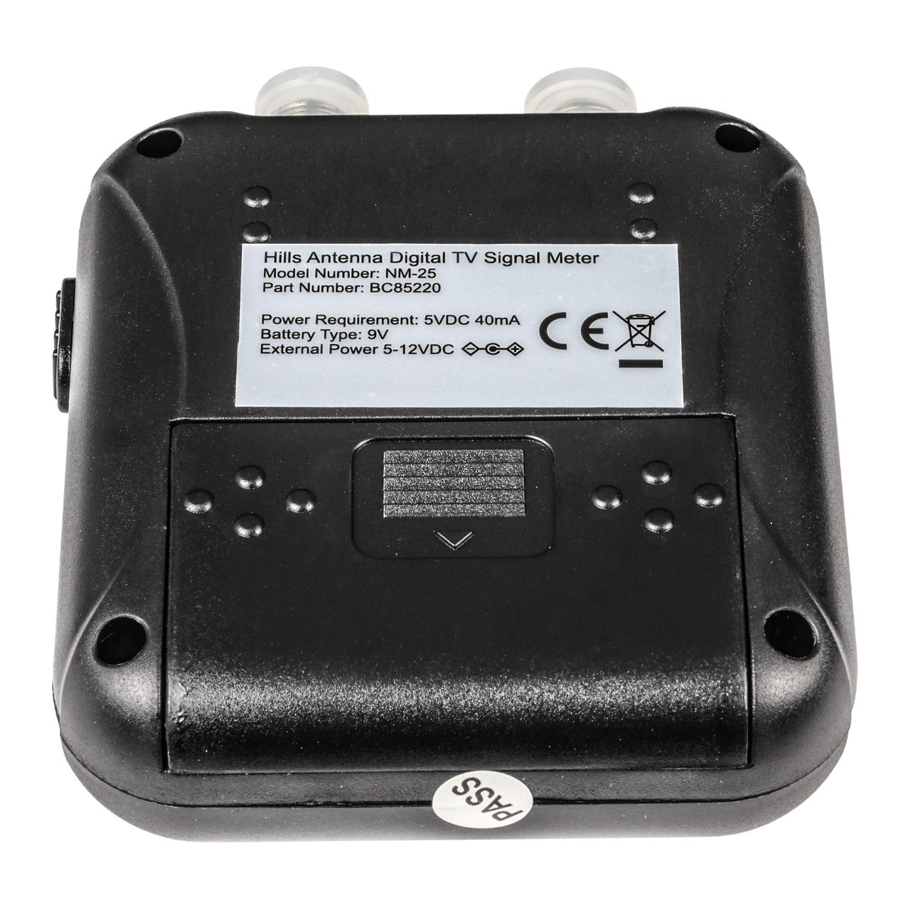 TV antenna alignment tool NM-25 Hills Antenna rear view