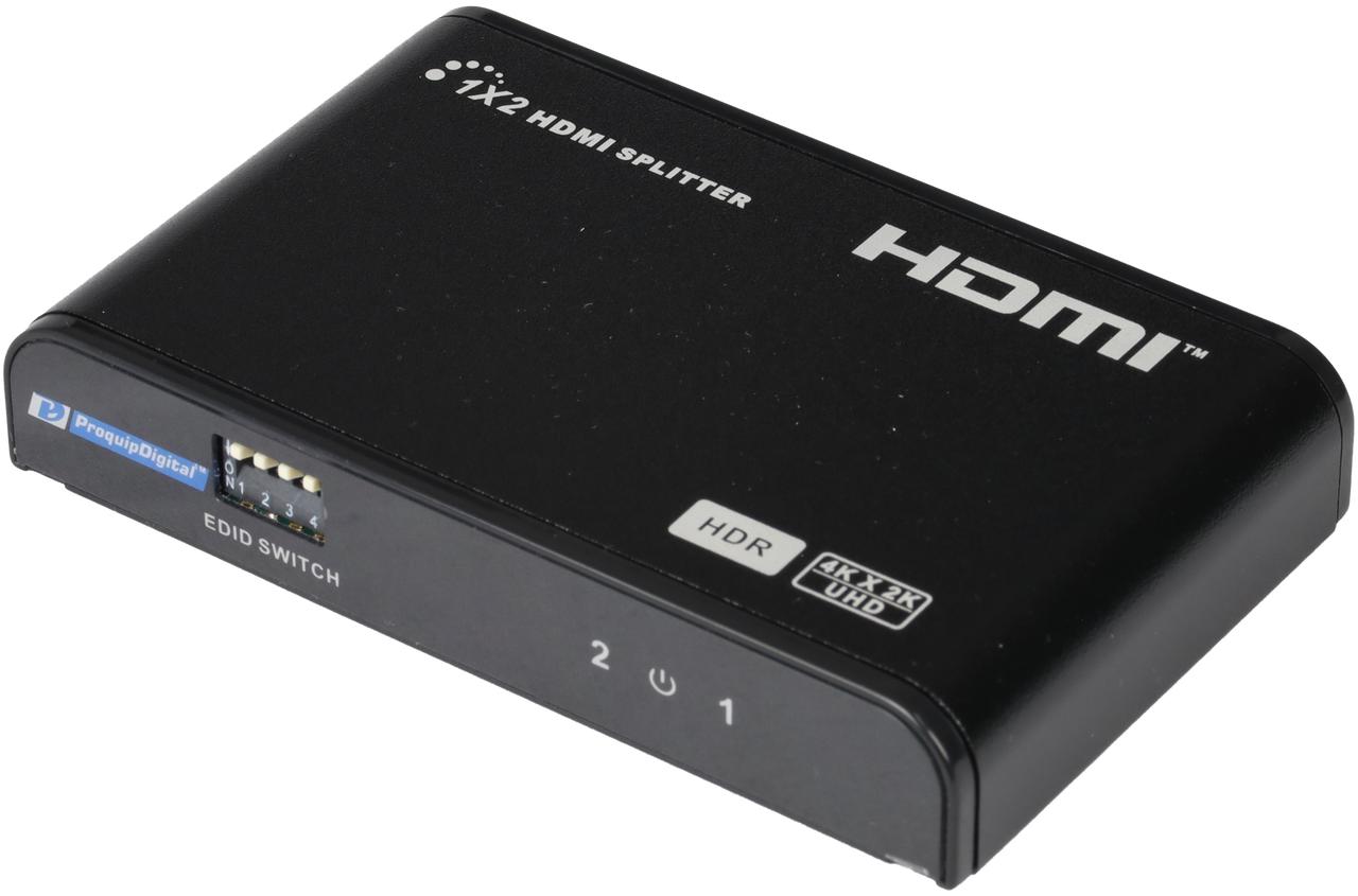 ProquipDigital 1 in 2 Out HDMI Splitter 4K 60Hz HDR