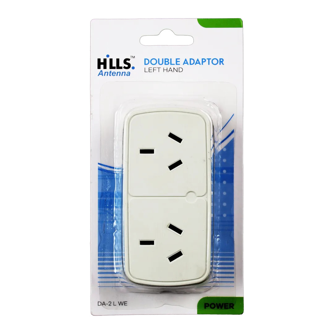 Hills Antenna space-saving left angle double adaptor