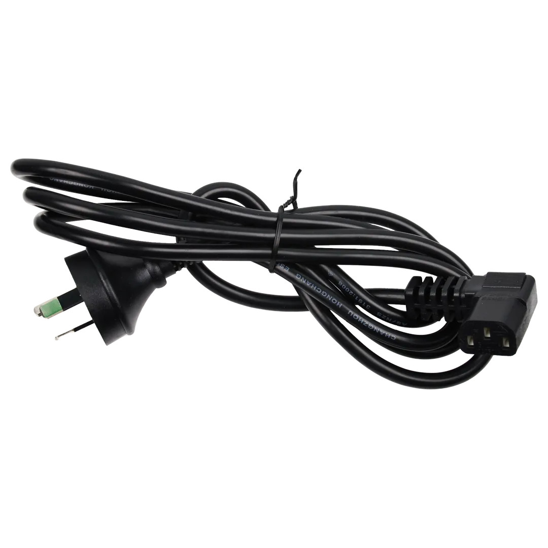 1.8m IEC power cable with right-angled connector 