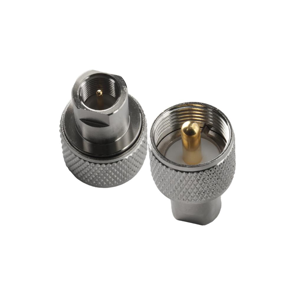 Detailed shot of the Hills Antenna adaptor\'s center pin and outer contacts, emphasizing low resistance for clean, efficient interfaces