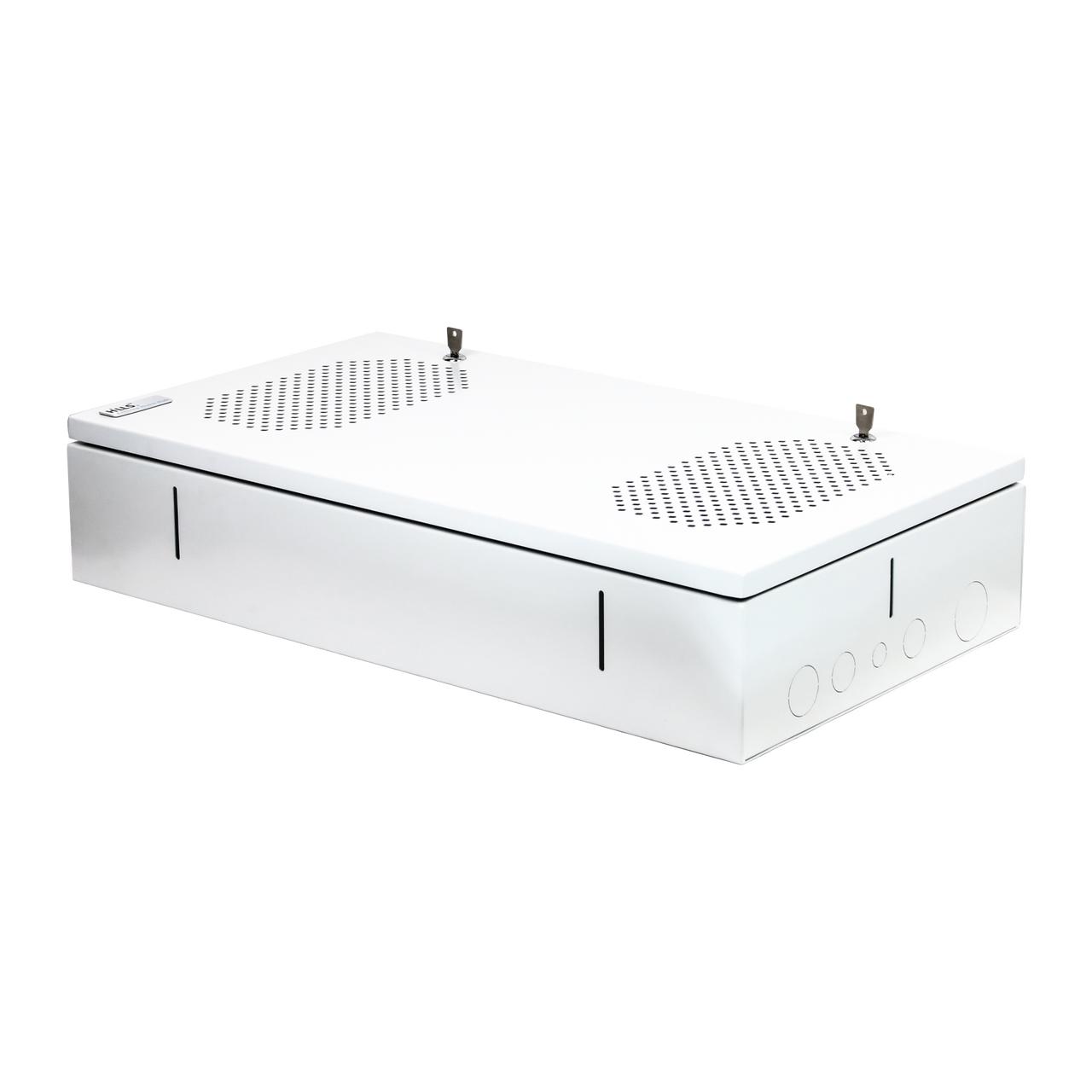 Hills Antenna Home Hub Enclosure – Flexible NBN, Data, AV & TV Enclosure, White Powder-Coated