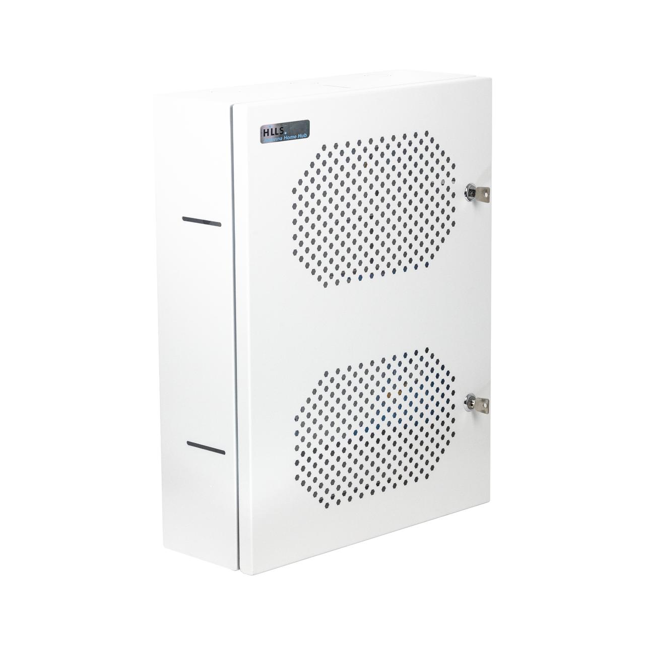 Hills Antenna Home Hub Enclosure – Flexible NBN, Data, AV & TV Enclosure, White Powder-Coated