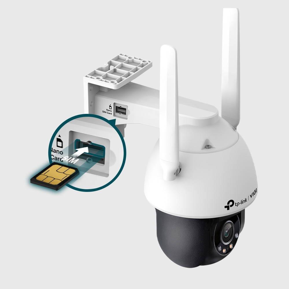 TP-Link 4MP Outdoor Full-Colour 4G Pan Tilt Network Camera 4mm SIM Installation