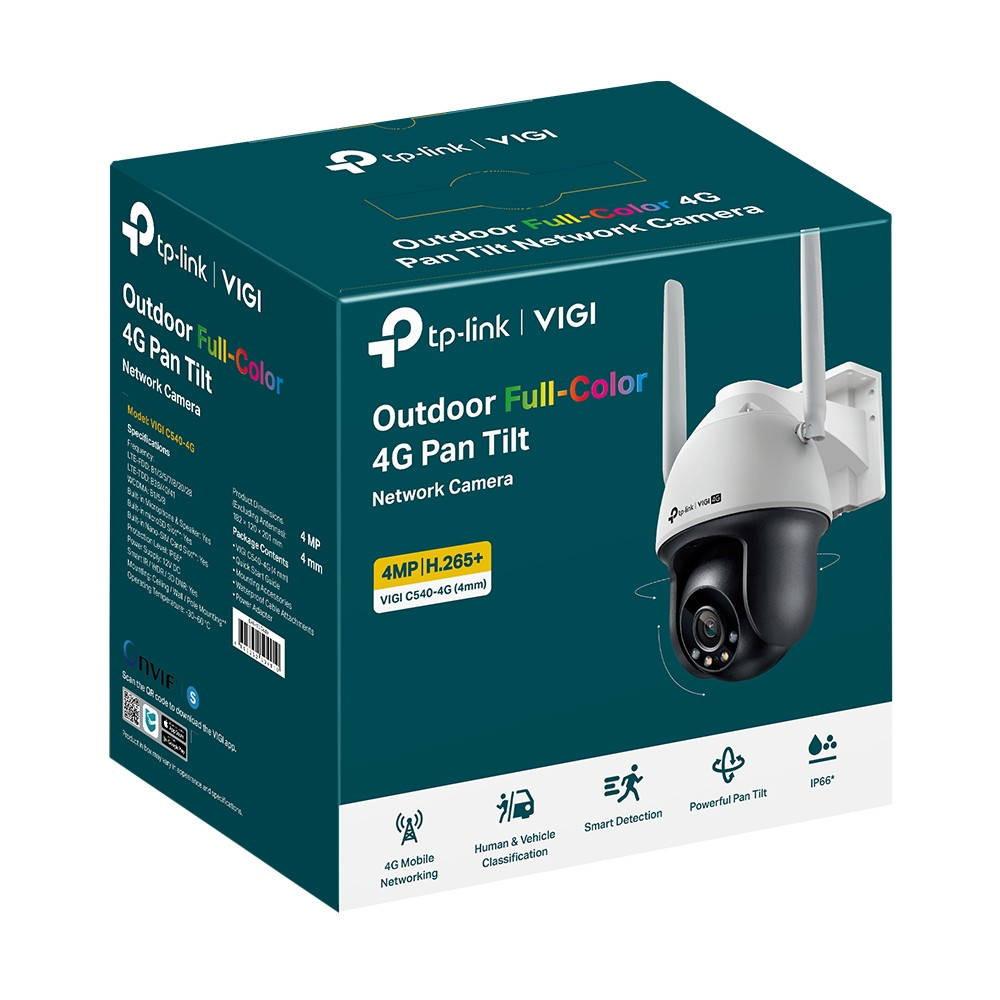TP-Link 4MP Outdoor Full-Colour 4G Pan Tilt Network Camera 4mm packaging