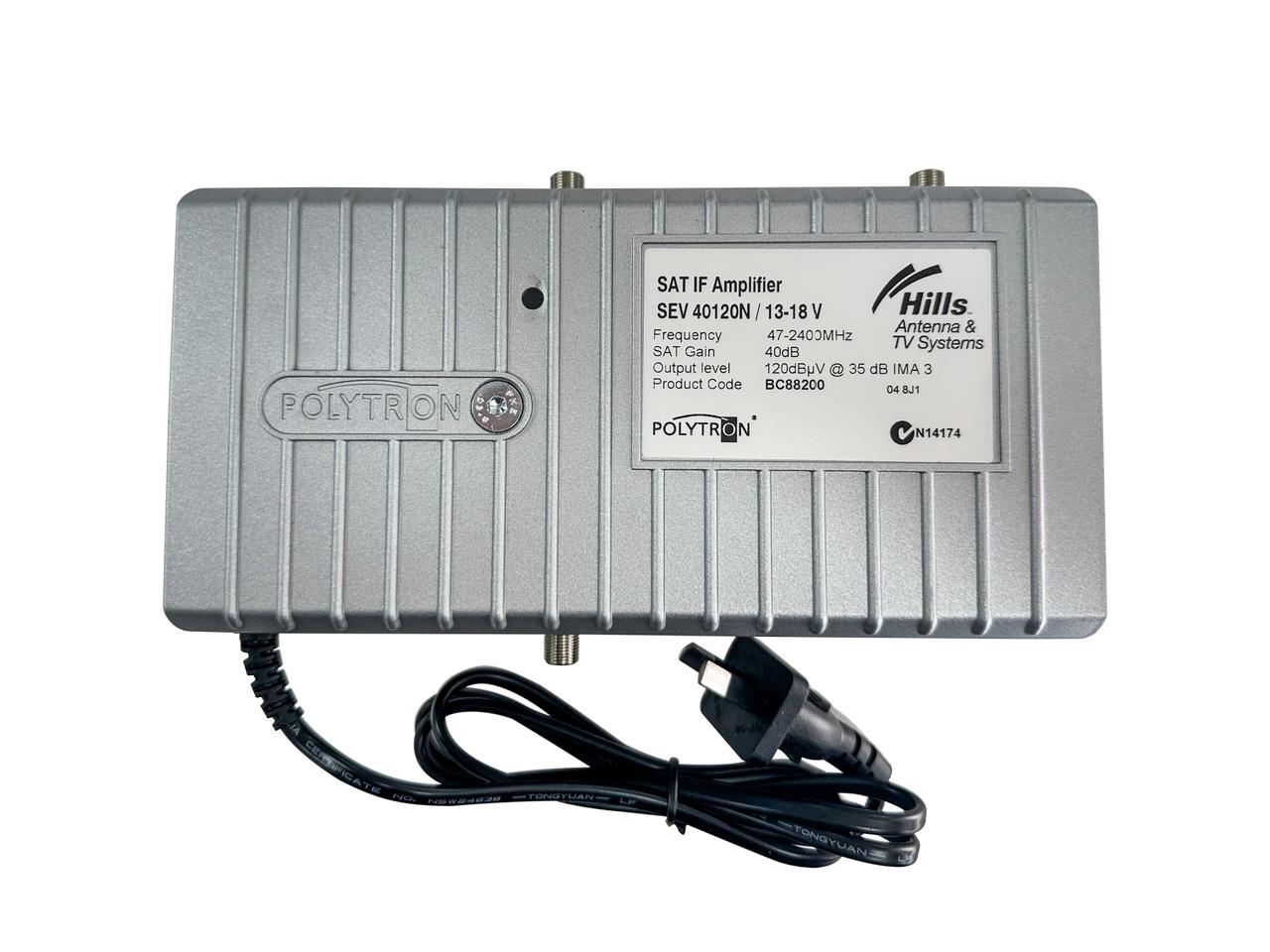 SAT IF Amplifier SEV40120N 13/18V 2.4GHz front view