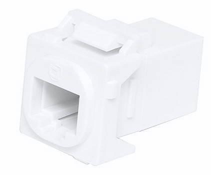 Cat5E RJ45 back-to-back insert front view with cap