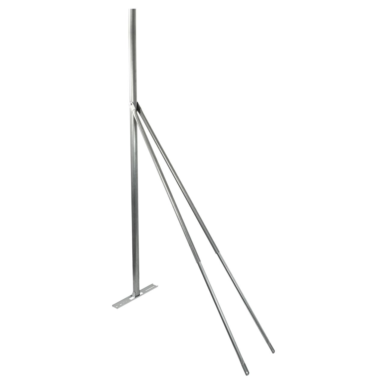 Hills Antenna FB607314 1.8m Metal Roof Mount – Pre-Galvanized Steel Mast with Telescopic Stays