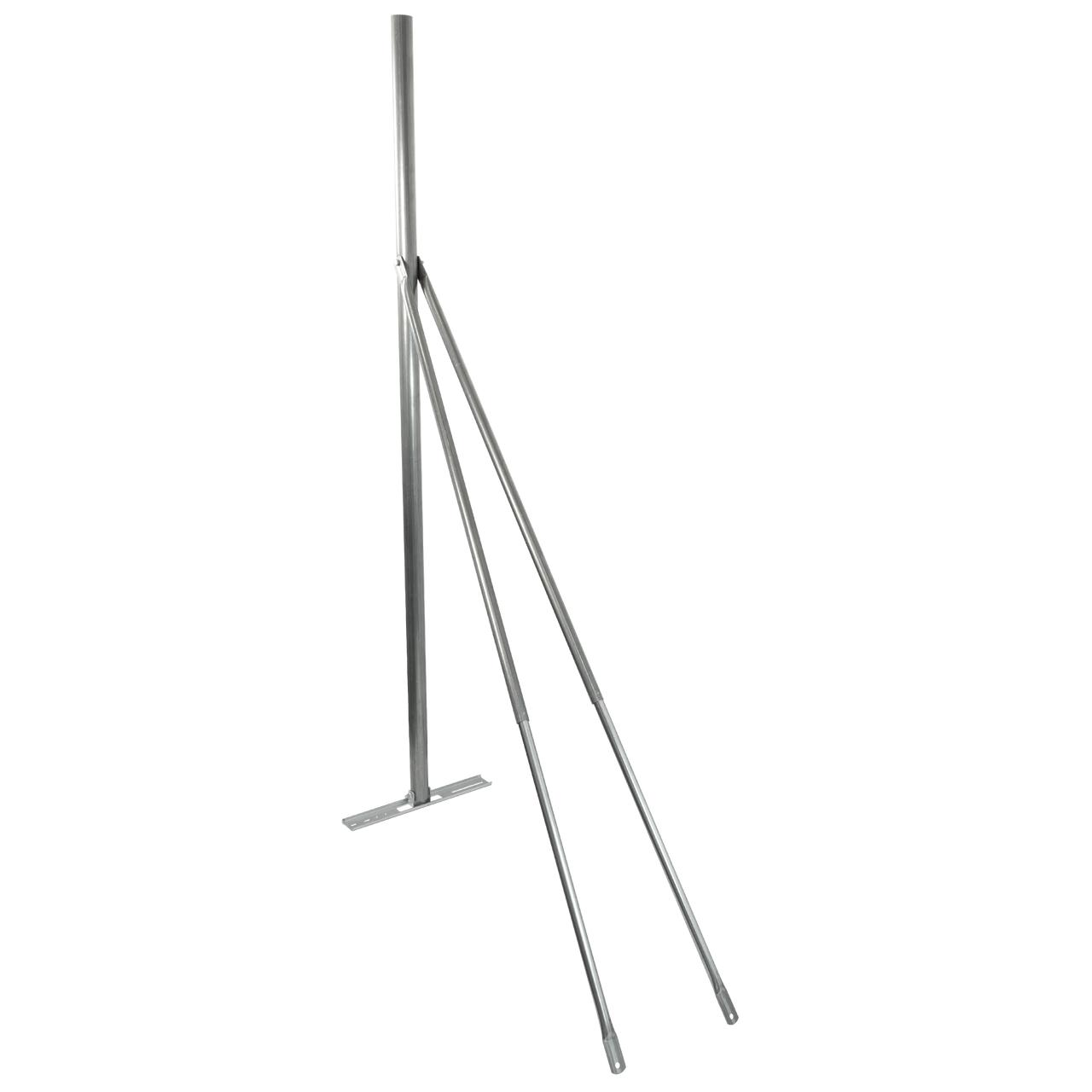 Hills Antenna FB607314 1.8m Metal Roof Mount – Pre-Galvanized Steel Mast with Telescopic Stays