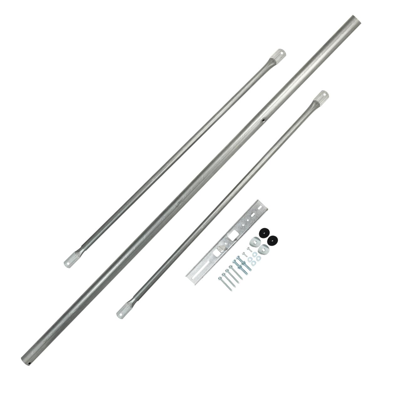 Hills Antenna FB607327 Kit – 1.8m Metal Roof Mount with Starlink GEN 3 Pole Adaptor