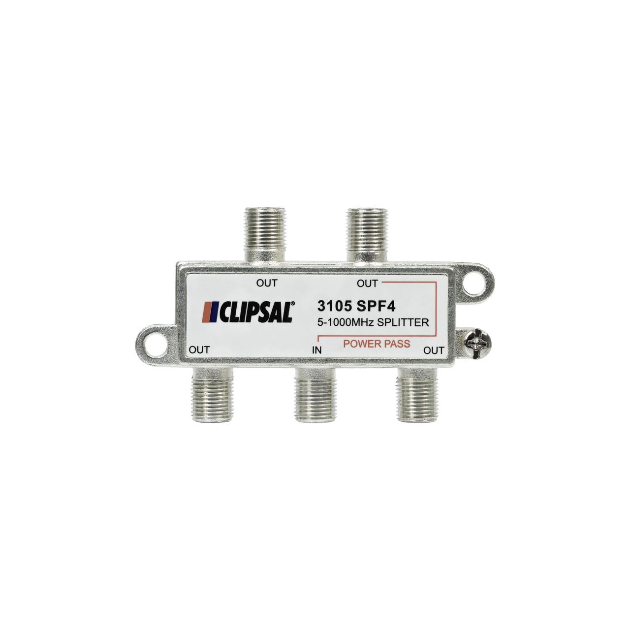 Clipsal 4-Way 5-1000MHz F-Type Splitter front view