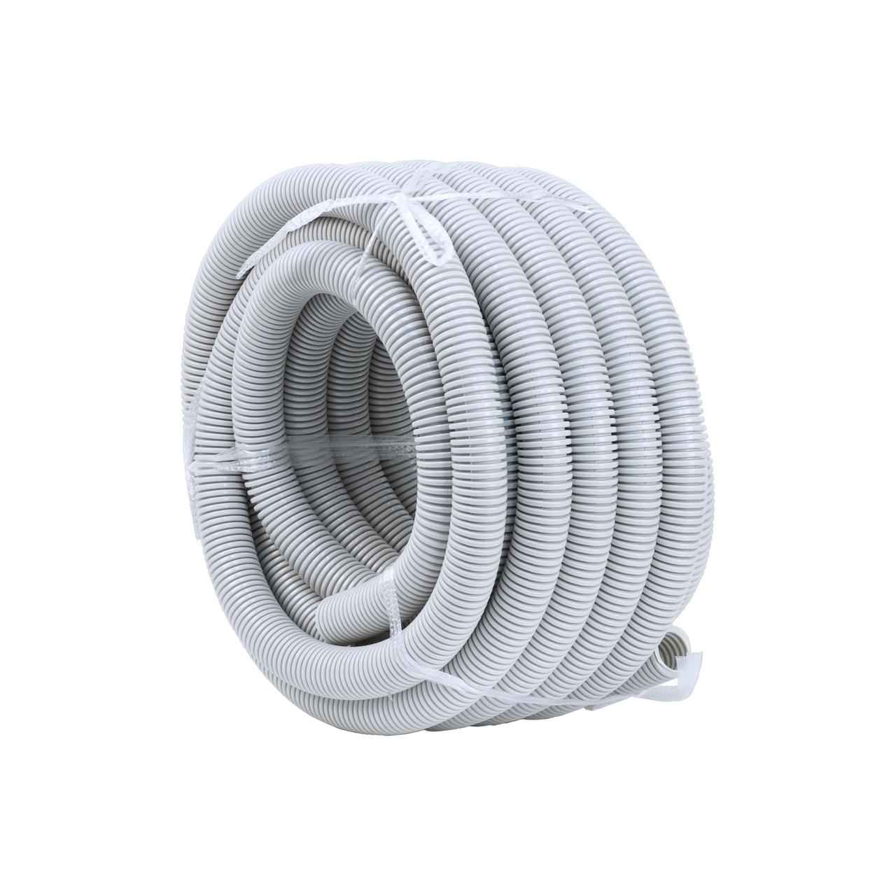 25m roll of Hills Antenna Corrugated Cable Conduit – UV-rated PVC, 20mm