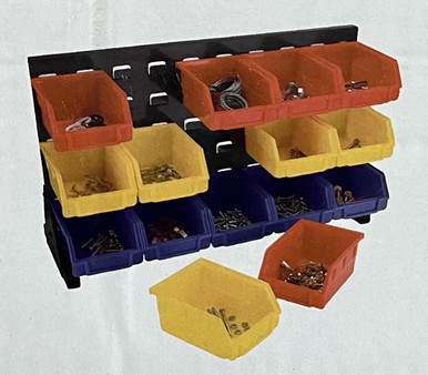 Table Top Storage Rack with Magnetic Holder – 15 Bins