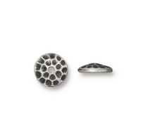 Hammertone 8mm Bead Cap, Antiqued Pewter, 20 per Pack