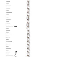 Embossed Cable Chain 2.5mm, Antiqued Silver Plate, 1 per Pack