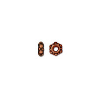 Turkish 4.5mm Spacer Bead, Antiqued Copper Plate, 100 per Pack