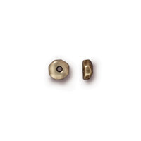 Nugget 5mm Spacer Bead, Oxidized Brass Plate, 100 per Pack