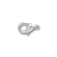 Lobster Clasp 12x7mm, Silver Plate, 50 per Pack