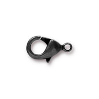 Lobster Clasp 15x9mm, Oxidized Black Pewter, 50 per Pack