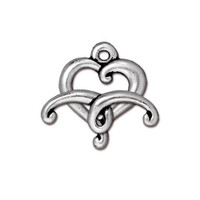 Jubilee Clasp Set, Antiqued Silver Plate, 10 per Pack