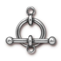 Anna's 5/8 inch Clasp Set, Antiqued Pewter, 10 per Pack