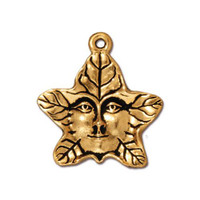 Tree Spirit Charm, Antiqued Gold Plate, 20 per Pack