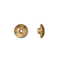 Classic 8mm BeadAligner, 2.5mm Peg, Gold Plate, 50 per Pack