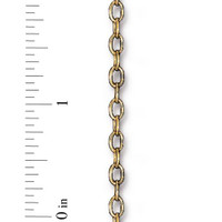 Brass Cable Chain 6x4mm, Antiqued Gold Plate, 1 per Pack