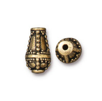 Clearance: Opulence Teardrop Bead, Antiqued Gold Plate, 10 per Pack