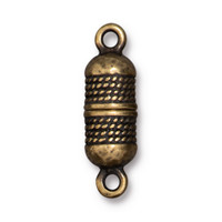 Rope Magnetic Clasp, Oxidized Brass Plate, 5 per Pack