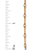 Brass Bar Chain 1.02x8.6mm, Antiqued Gold Plate, 1 per Pack