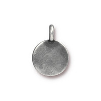 Blank Charm, Antiqued Pewter, 20 per Pack