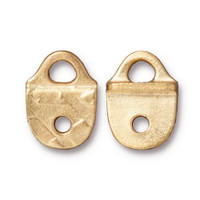 Clearance: Rock & Roll Strap Tip, Gold Plate, 20 per Pack