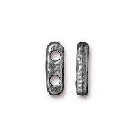 Distressed 2 Hole Bar, Antiqued Pewter, 20 per Pack