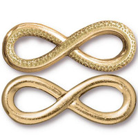 Infinity Link, Gold Plate, 10 per Pack