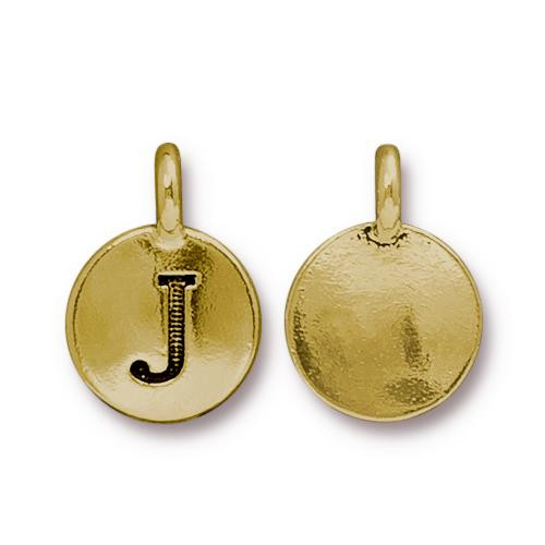 Wholesale Charms - A-Z Letter Charms - 16k Gold Plated over Brass