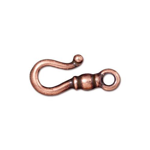 Vine Clasps, Tierracast Hook & Eye, Silver, Gold, Copper, Brass, Black  Plated Pewter, 13mm When Linked, Sweet Feminine Small Jewelry Hooks 