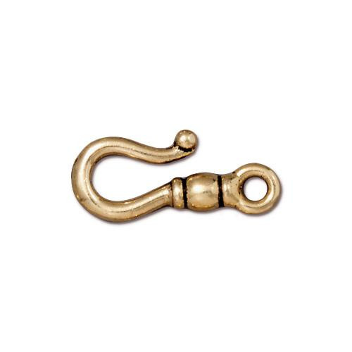 Gold Hook Clasps Antique Gold Clasp Findings S Hook Closure 23mm Tall  Classic Hook by Tierracast Pewter Gold Findings PF401 
