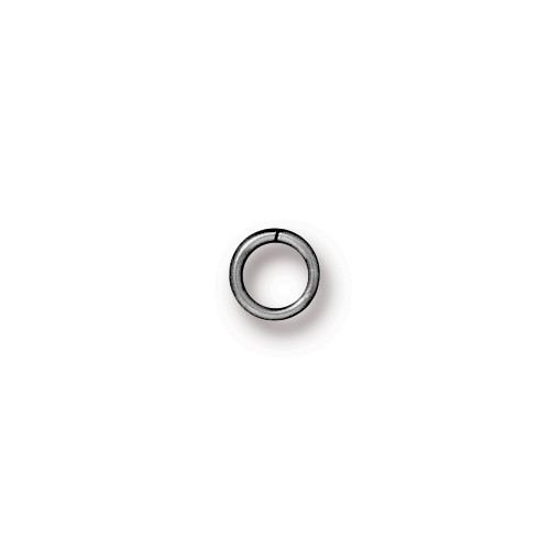 Round Jump Ring 16 Gauge 5mm Inside Diameter, Black Plate, 100 per