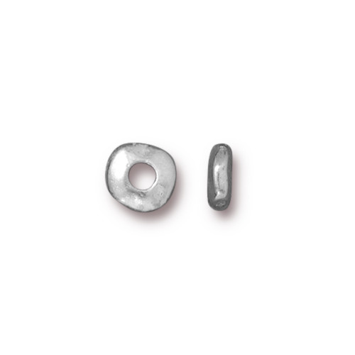 Stainless steel spacer beads, Silver rondelle disk for jewelry making