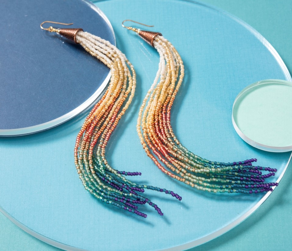 DIY Beaded Tassel Earrings for LoveYourLifeFriday  Karen Ehman