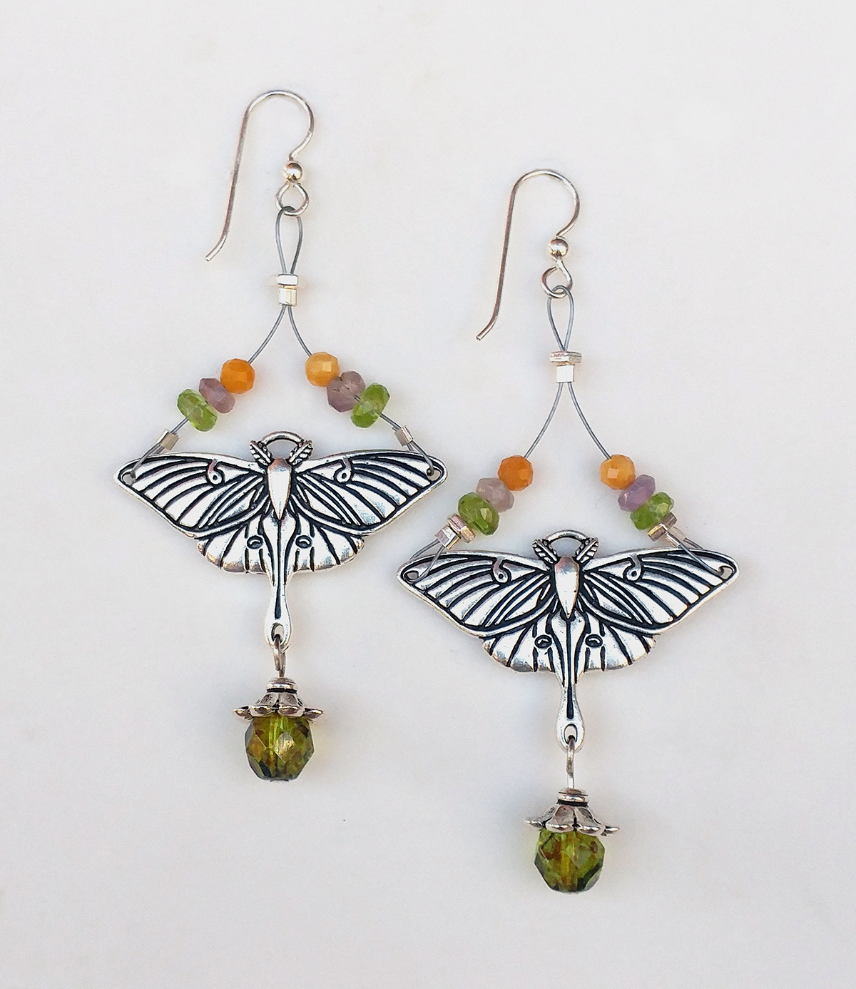 Wholesale Luna Moth Earrings for Jewelry Making - TierraCast