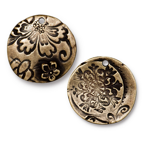 Tree of Life Pendant, Oxidized Brass Plate, 10 per Pack - TierraCast, Inc.