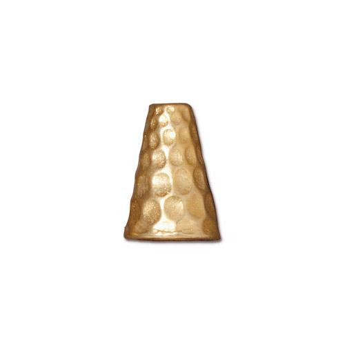 Tall Hammertone Cone Gold Plate 20 Per Pack Tierracast Inc