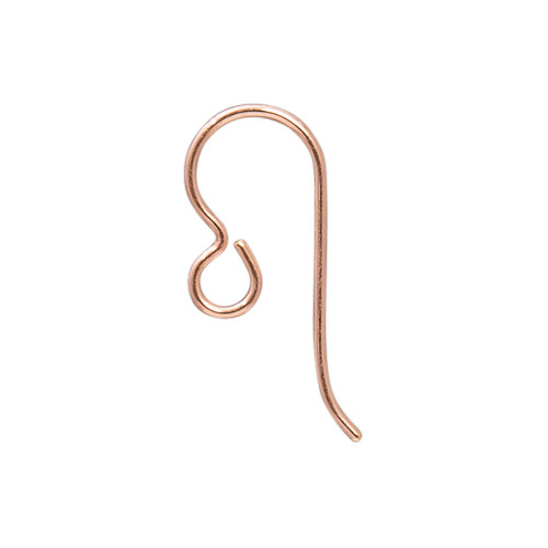 French Hook Ear Wire with Coil, 14/20 Gold Filled, 50 per Pack -  TierraCast, Inc.