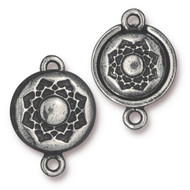 Lotus Magnetic Clasp Set, Antiqued Pewter, 5 per Pack