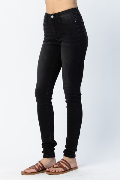 Black Leopard Patch Jeans - Prima Diva