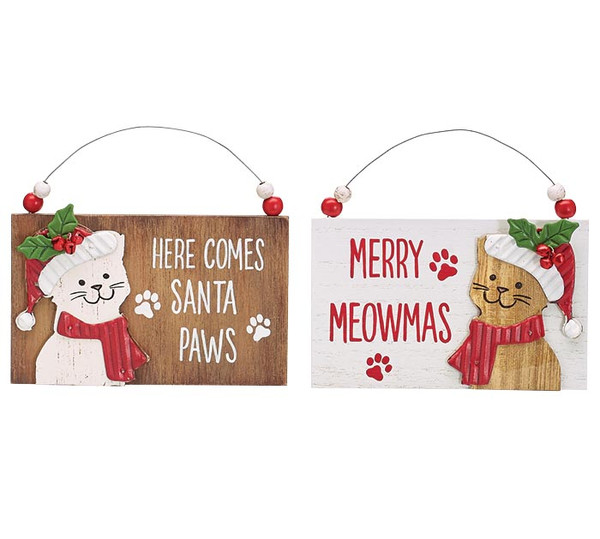 Holiday Cat Lover Ornaments