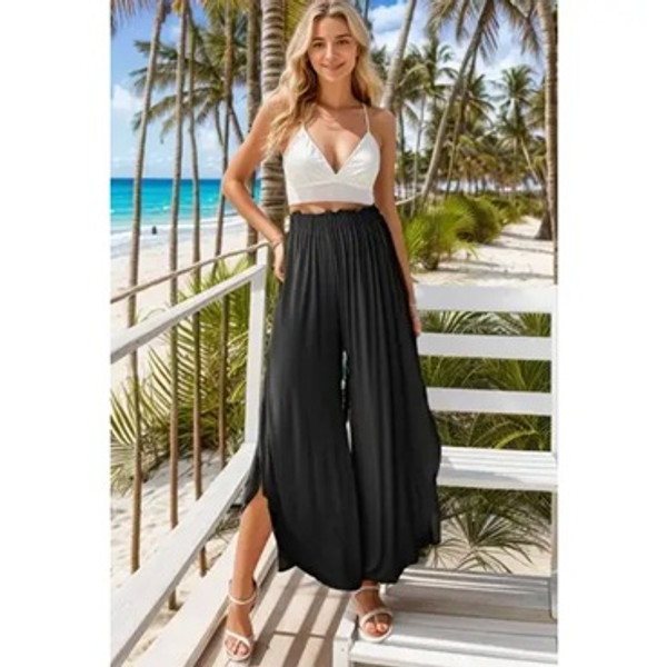 Black Asymmetrical Pants