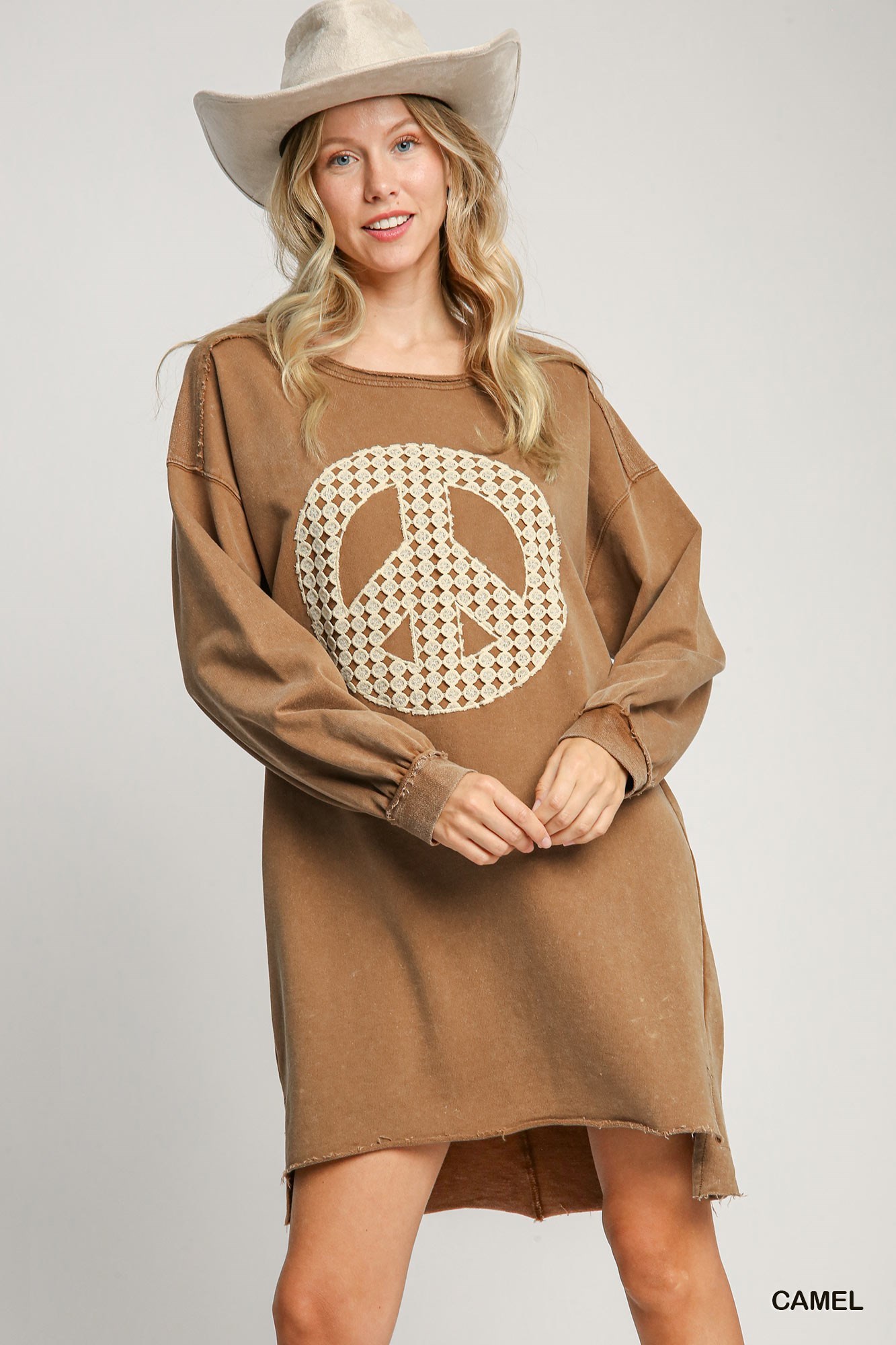 Peace Out Sweatshirt Dress